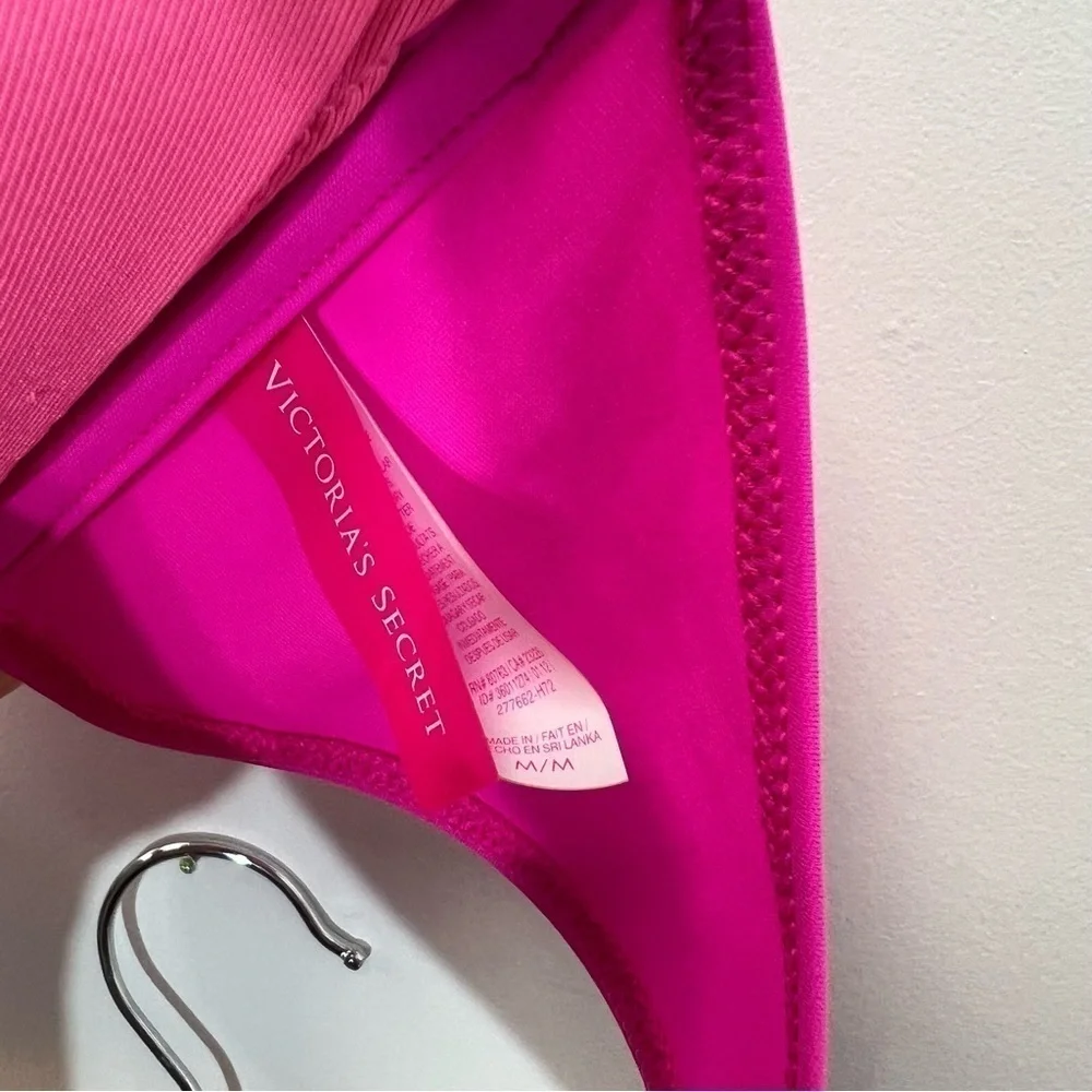 Victoria’s Secret 2pc Bandeau Halter Bikini Side Tie Bottoms‎ Small Medium S/M